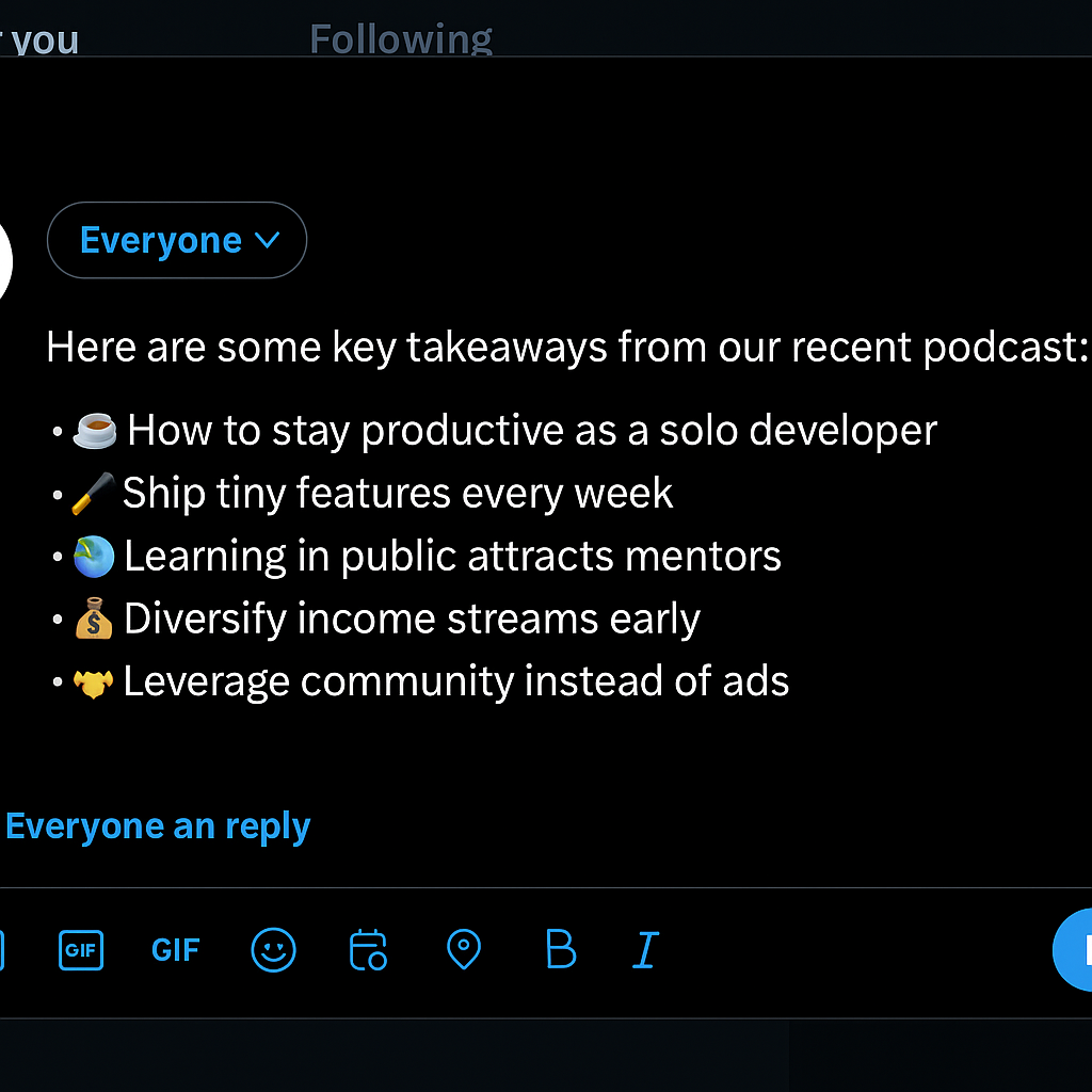 Social media snippets